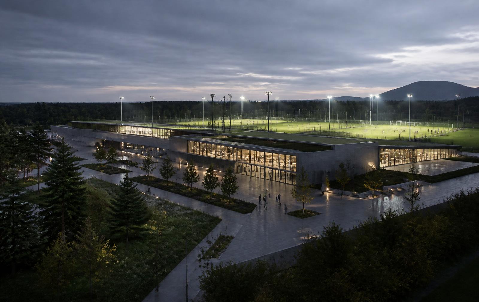 Sportsplex development at twilight